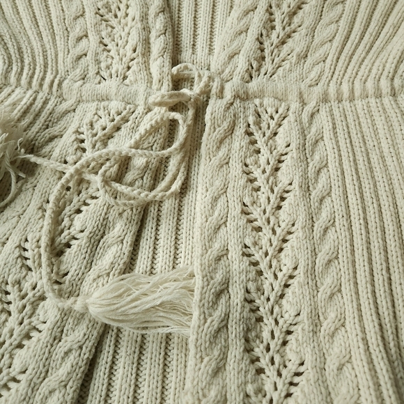 Express sz M Fringe Knit Sweater Cardigan - Picture 7 of 9